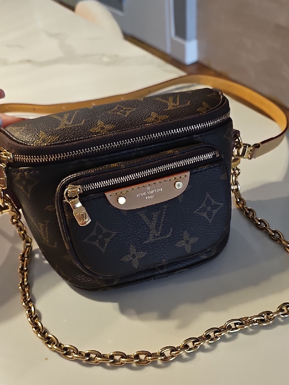 Louis Vuitton Brown Monogram Crossbody Bag